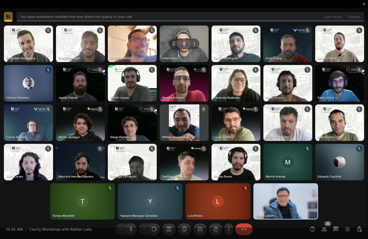 Taller Clarity online con Rather Labs